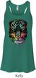 Dripping Neon Tiger Ladies Flowy Racerback Tanktop