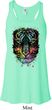 Dripping Neon Tiger Ladies Flowy Racerback Tanktop