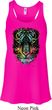 Dripping Neon Tiger Ladies Flowy Racerback Tanktop