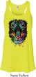 Dripping Neon Tiger Ladies Flowy Racerback Tanktop