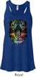 Dripping Neon Tiger Ladies Flowy Racerback Tanktop