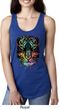 Dripping Neon Tiger Ladies Ideal Tank Top