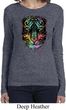 Dripping Neon Tiger Ladies Long Sleeve Shirt