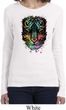 Dripping Neon Tiger Ladies Long Sleeve Shirt