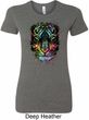 Dripping Neon Tiger Ladies Longer Length Shirt