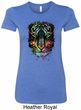 Dripping Neon Tiger Ladies Longer Length Shirt