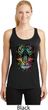 Dripping Neon Tiger Ladies Moisture Wicking Racerback Tank Top