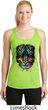 Dripping Neon Tiger Ladies Moisture Wicking Racerback Tank Top