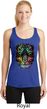 Dripping Neon Tiger Ladies Moisture Wicking Racerback Tank Top