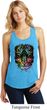 Dripping Neon Tiger Ladies Racerback Tank Top