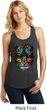 Dripping Neon Tiger Ladies Racerback Tank Top