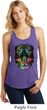 Dripping Neon Tiger Ladies Racerback Tank Top