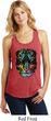 Dripping Neon Tiger Ladies Racerback Tank Top