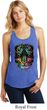 Dripping Neon Tiger Ladies Racerback Tank Top
