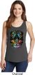 Dripping Neon Tiger Ladies Tank Top