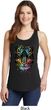 Dripping Neon Tiger Ladies Tank Top