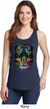 Dripping Neon Tiger Ladies Tank Top