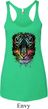 Dripping Neon Tiger Ladies Tri Blend Racerback Tank Top