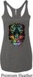 Dripping Neon Tiger Ladies Tri Blend Racerback Tank Top