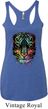 Dripping Neon Tiger Ladies Tri Blend Racerback Tank Top