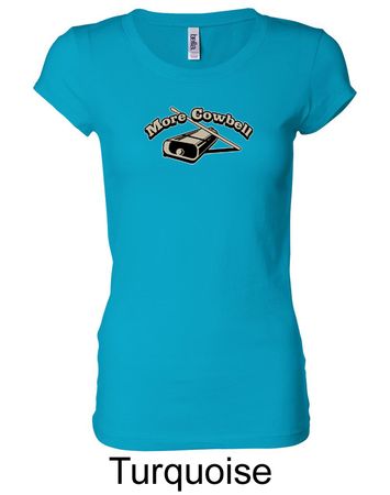 Drummer Shirt More Cowbell Funny Musician Ladies Longer Length Shirt