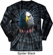 Eagle Stare Long Sleeve Tie Dye Shirt