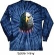 Eagle Stare Long Sleeve Tie Dye Shirt