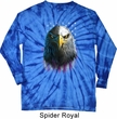 Eagle Stare Long Sleeve Tie Dye Shirt