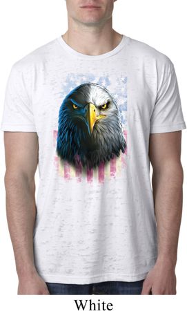 Eagle Stare Mens Burnout Shirt