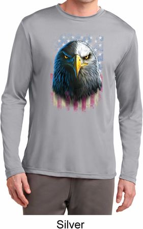 Eagle Stare Mens Moisture Wicking Long Sleeve Shirt
