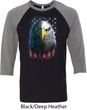 Eagle Stare Mens Raglan Shirt