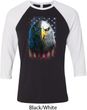 Eagle Stare Mens Raglan Shirt