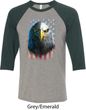 Eagle Stare Mens Raglan Shirt