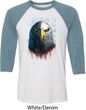 Eagle Stare Mens Raglan Shirt