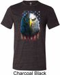 Eagle Stare Mens Tri Blend Crewneck Shirt