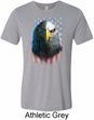 Eagle Stare Mens Tri Blend Crewneck Shirt