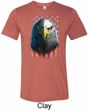 Eagle Stare Mens Tri Blend Crewneck Shirt