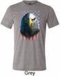 Eagle Stare Mens Tri Blend Crewneck Shirt