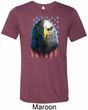 Eagle Stare Mens Tri Blend Crewneck Shirt