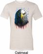 Eagle Stare Mens Tri Blend Crewneck Shirt