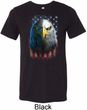 Eagle Stare Mens Tri Blend Crewneck Shirt