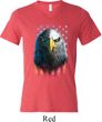 Eagle Stare Mens Tri Blend V-neck Shirt