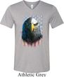 Eagle Stare Mens Tri Blend V-neck Shirt
