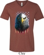 Eagle Stare Mens Tri Blend V-neck Shirt