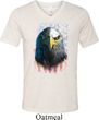 Eagle Stare Mens Tri Blend V-neck Shirt