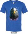 Eagle Stare Mens Tri Blend V-neck Shirt