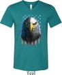 Eagle Stare Mens Tri Blend V-neck Shirt
