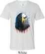 Eagle Stare Mens Tri Blend V-neck Shirt