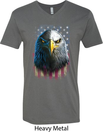 Eagle Stare Mens V-Neck Shirt