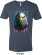 Eagle Stare Mens V-Neck Shirt